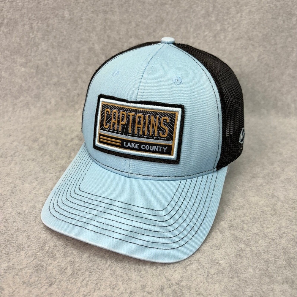 Lake County Captains MiLB Snapback OSFM Blue Black Mesh Trucker Hat